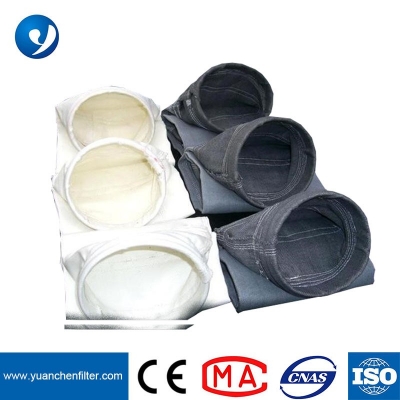 saco de filtro de fibra de vidro industrial resistente a alta temperatura