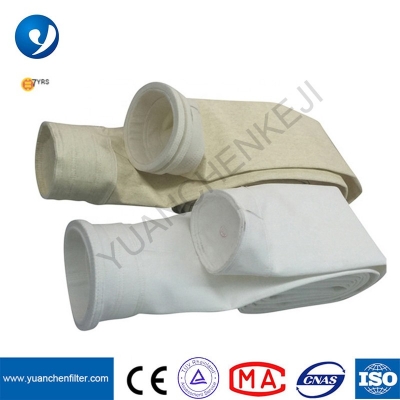 Bolsa de filtro de feltro agulhado resistente a alta temperatura NOMEX (METAX) Mangas de filtro de feltro agulhado