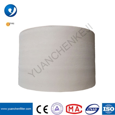 yuanchen personalizado 800gsm 900gsm tratamento PTFE pano de filtro de feltro agulhado de fibra de PTFE