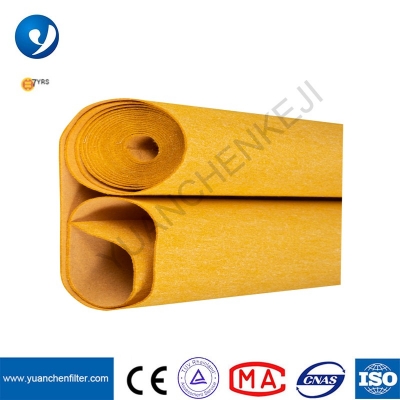 Sacos de filtro de poeira de poliimida de alta temperatura material tecido de filtro P84
