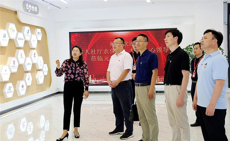 O ramo de festas do Departamento de Seguro Agrícola e do Partido Ramo do Centro de Especialistas foi para Yuanchen tecnologia para realizar o